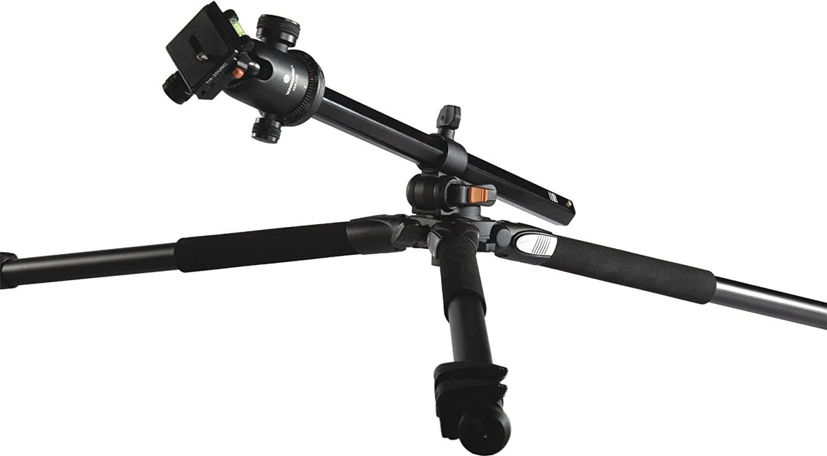 Vanguard Alta Pro 263AB 100 statief (aluminium, 2 laden, belastbaarheid tot 7 kg), Met kogelkop SBH-100, zwart, oranje, Max. Höhe: 173 cm