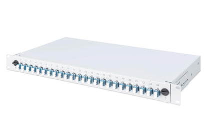 DIGITUS glasvezel lasdoos 24 koppelingen - LC - OS2-1U 19-inch - Single-Mode duplex - met lasdoos - rack-montage