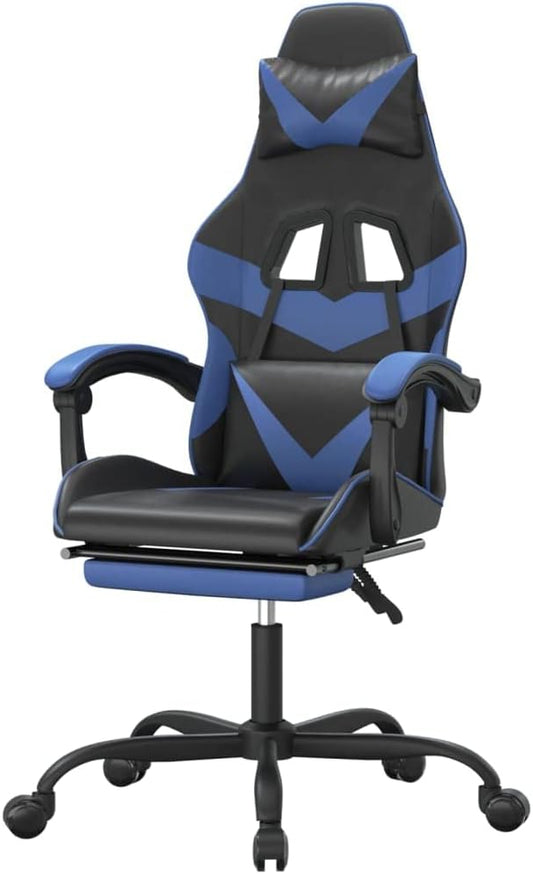Gamingstoel – Bureaustoel – Gamestoel – Zitzak – Office Chair – Verstelbare Voetensteun – Hoogwaardig Kunstleer – 360° Draaibaar