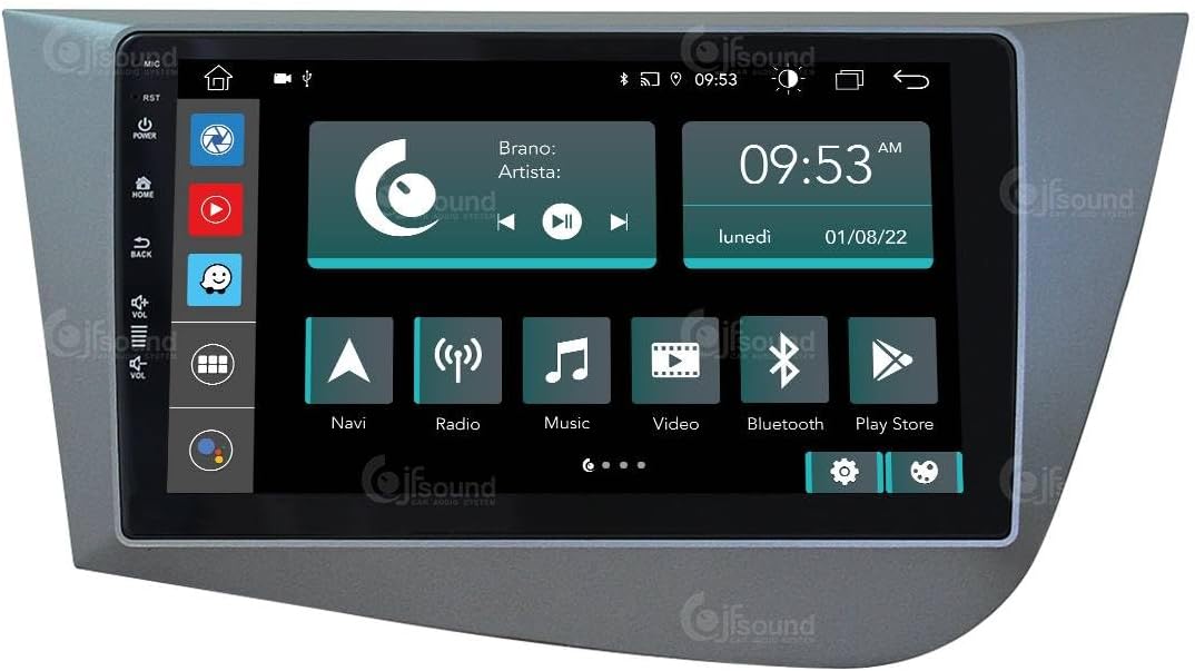 Autoradio Seat Leon 2005-2012 – Navigatiesysteem – Multimedia Speler – Bluetooth Radio – Touchscreen Autoradio – 9-inch HD Scherm – Android Auto & CarPlay Support