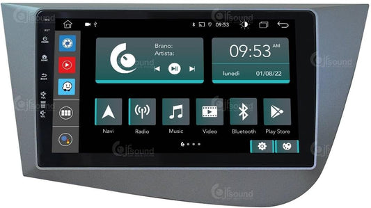 Autoradio Seat Leon 2005-2012 – Navigatiesysteem – Multimedia Speler – Bluetooth Radio – Touchscreen Autoradio – 9-inch HD Scherm – Android Auto & CarPlay Support