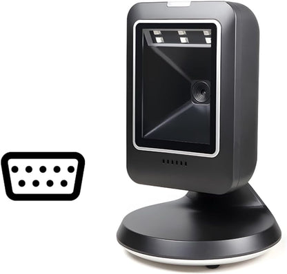 HD-S63-RS232, Streepjescodescanner, QR/1D/2D-lezer, RS232, Auto-Sense, IP54, Plug & Play, Compatibel met Meerdere Besturingssystemen, Lezen van Schermen