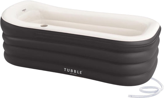 Opblaasbaar Bad – Ligbad – Badkuip – Draagbaar Bad – Opvouwbaar Bad – Black Onyx – 255L – Tot 188 Cm – Opgezet In 1 Minuut