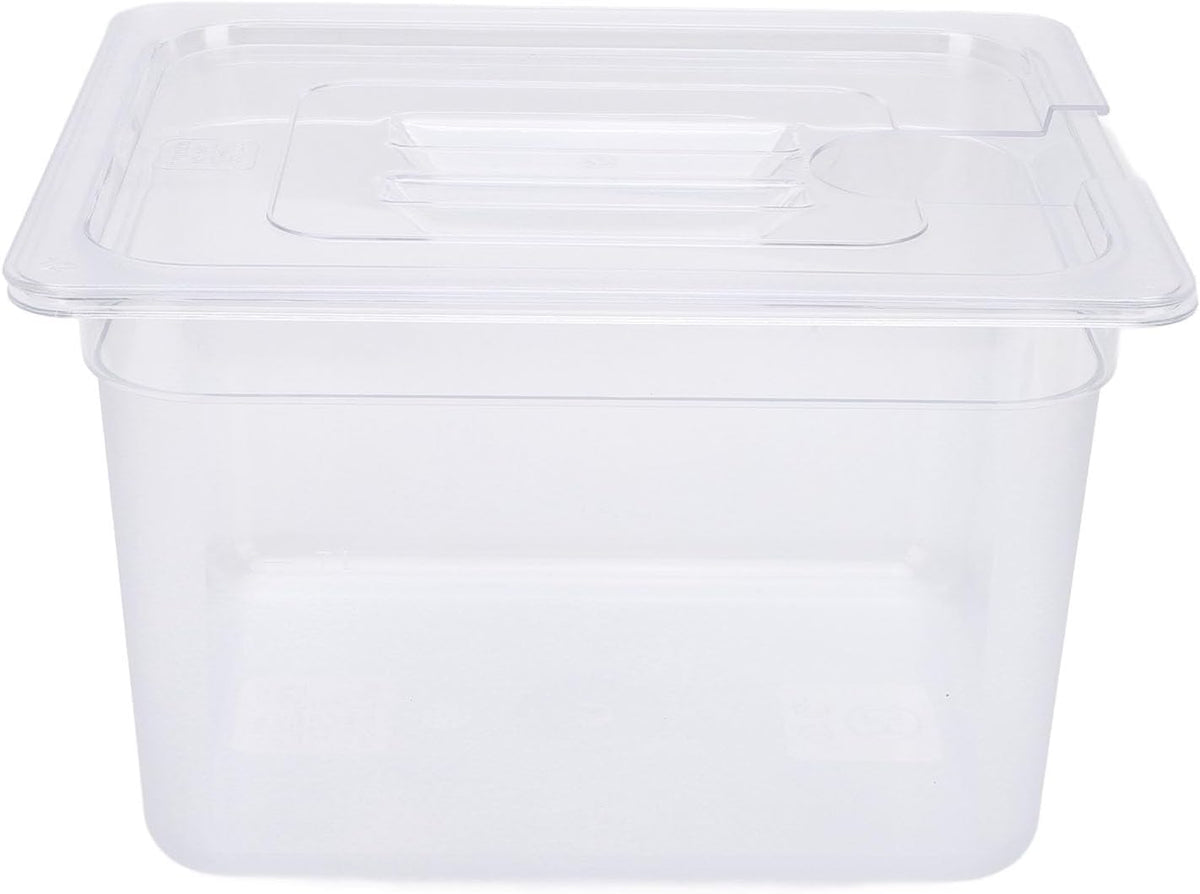 Naroote Sous Vide -Container, Emmers van Voedselkwaliteit met Deksels 12l Plastic Slow Cooking Voedselopslagcontainer, Slowcooker Container met Deksel met een Ruime Capaciteit en Temperatuur