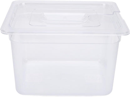 Naroote Sous Vide -Container, Emmers van Voedselkwaliteit met Deksels 12l Plastic Slow Cooking Voedselopslagcontainer, Slowcooker Container met Deksel met een Ruime Capaciteit en Temperatuur
