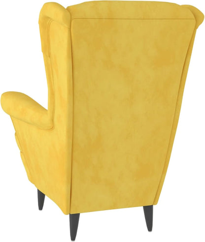 Fauteuil – Relaxstoel – Zetel – Leunstoel – Loungechair – Velvet Bekleding – Stevig Plywood Frame