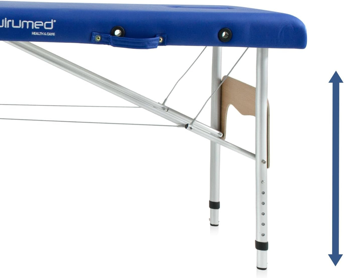 Massagetafel – Behandelbank – Massagebank – Behandeltafel – Ligbank – Wit – Inklapbaar – Aluminium Frame