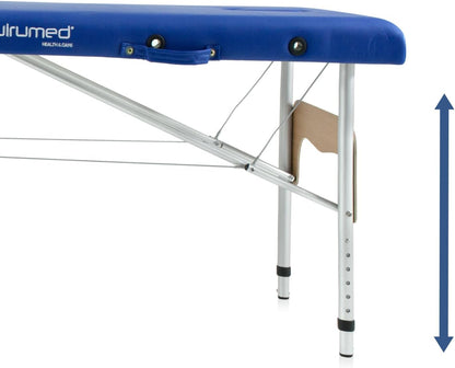 Massagetafel – Behandelbank – Massagebank – Behandeltafel – Ligbank – Wit – Inklapbaar – Aluminium Frame