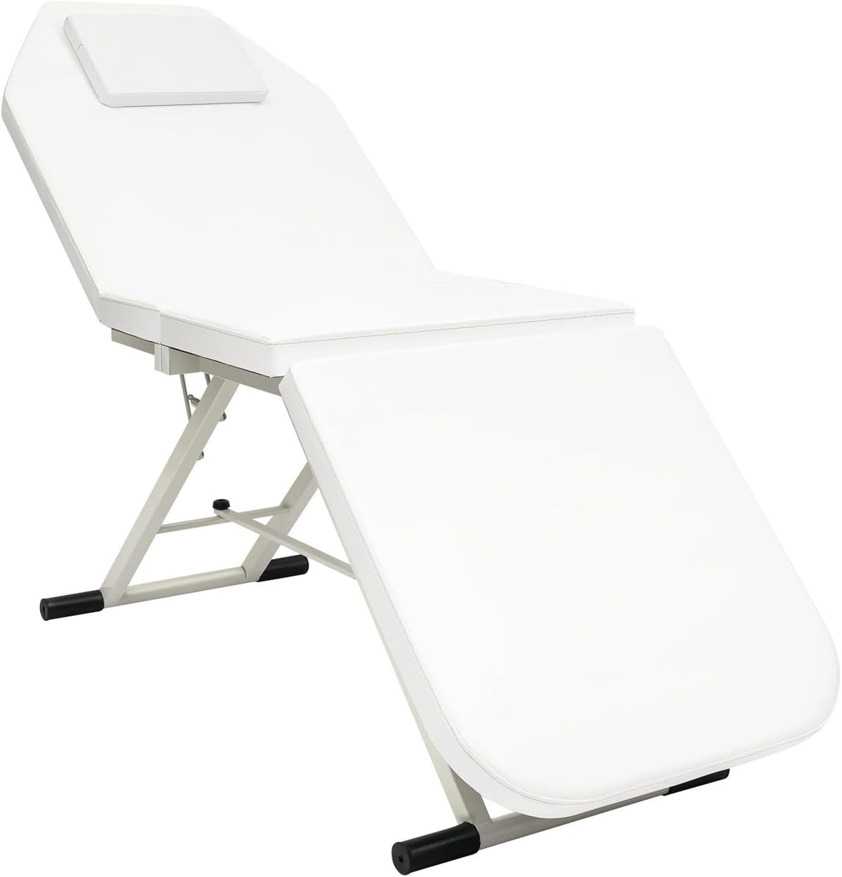 Mobile Folding 3-Zone Massage Chair with Headrest Adjustable Folding Massage Chair Bed Professional Steel Massage Table 250kg Load Capacity for Spa Salon Tattoo - QUORE