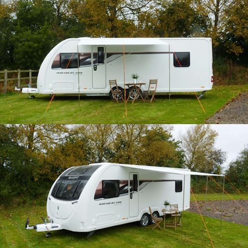 Comfort zonnescherm voor caravan, camper, compatibel met Thule Fiamma (360 x 240 cm)
