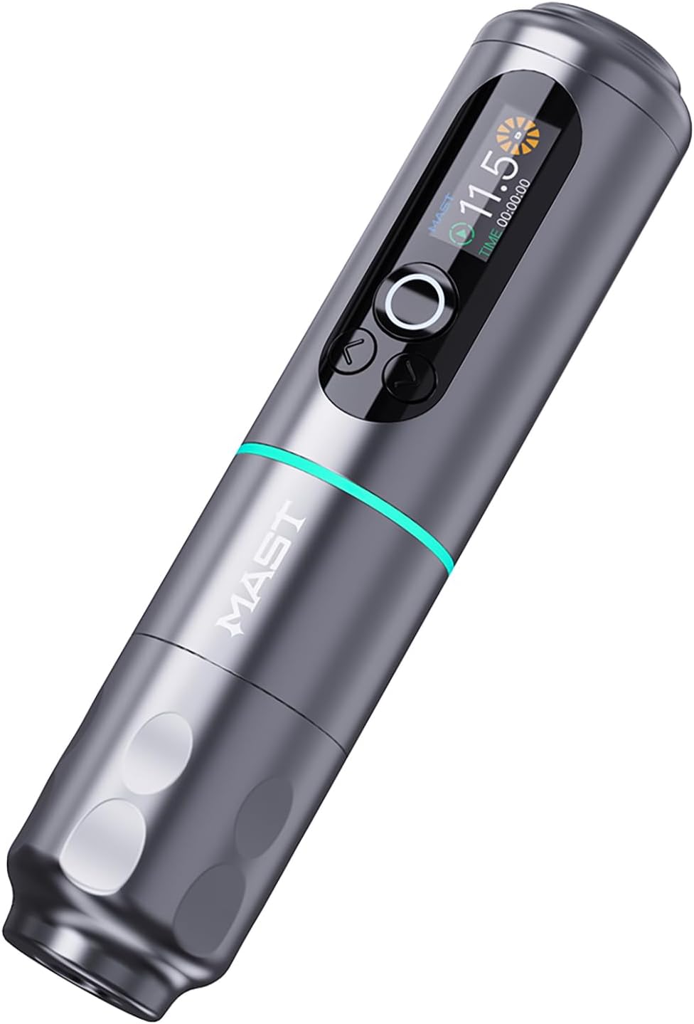 Mast Archer2 Wireless Tattoo Gun Rotary Battery Tattoo Pen Machine, Brushless Motor by Mcore, Smart Screen & 2000mAh Battery Capacity for Run Long Time, 3.5mm Stroke Length for Tattoo Artists(GREY)