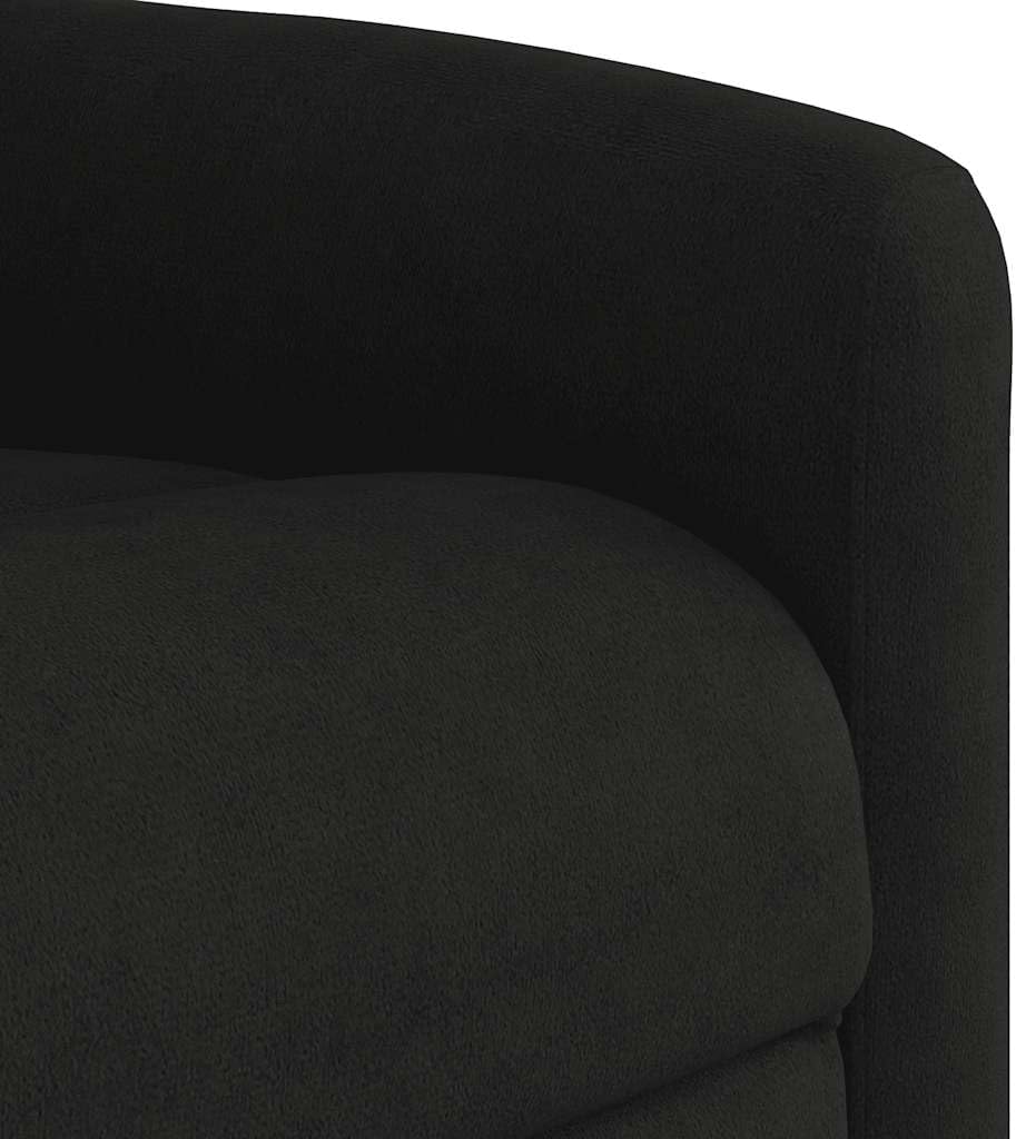 vidaXL Stand up massage chair adjustable microfibre fabric black
