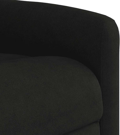 vidaXL Stand up massage chair adjustable microfibre fabric black