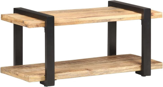 vidaXL TV cabinet 90x40x40cm raw mango wood