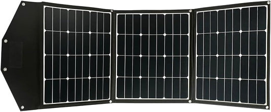 Offgridtec© FSP-2 135W opvouwbaar zonnepaneel met zeer effectieve zonnecellen zonder laadregelaar met praktische draaggreep en opbergruimte voor kabel. Voor camping, reizen, boot caravan