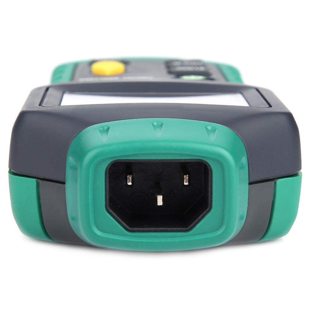 LCD Circuit Analyzer, laagspanningsverdeler, fouttester, RCD GFCI stopcontacten, AC220V, MS5908C, wisselspanning, meting massabeleidingsimpedantie (EU stekker)