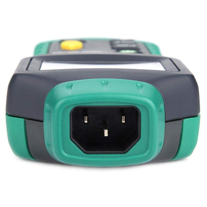 LCD Circuit Analyzer, laagspanningsverdeler, fouttester, RCD GFCI stopcontacten, AC220V, MS5908C, wisselspanning, meting massabeleidingsimpedantie (EU stekker)