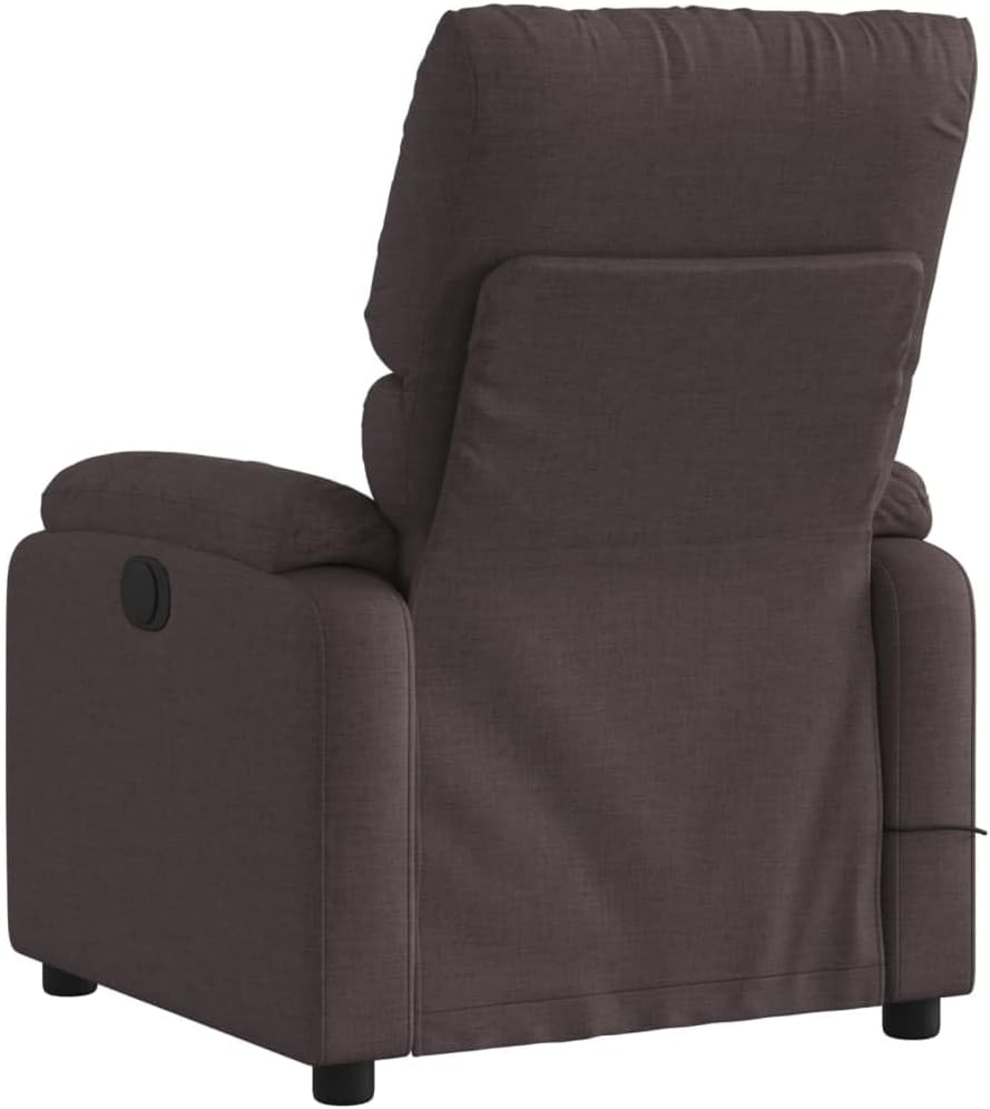 ZIRLANLV Recliner Adjustable Backrest, Relaxation Chair with Vibrating Function, Massage Chair, TV Chair, Deck Chair, Upholstered Chair, Recliner (Wine red) (Dark Brown #04)