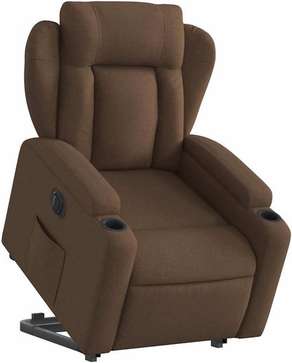 Relaxstoel Met Opstahulp – Elektrische Relaxstoel – Tv-Stoel – Ligstoel – Relaxfauteuil – Elektrisch Kantelsysteem – Maximaal 135 Graden – Comfortabele Stofbekleding