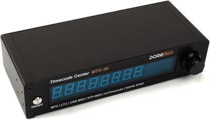 Timecode Center MTC-30 Ondersteunt Timecode Reader Generator Converter SMPTE LTC ArtTimeCode RTP-MIDI MMC PoE (MTC-30)