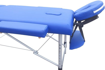 Mobiclinic®, Inklapbare Massagetafel, Model, CA-01 Plus, Hout, Draagbaar, 186 x 60 cm, Voor Massage Tattooages Meer, Veilig, Verstelbaar, Comfortabel, Blauw
