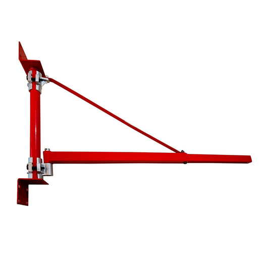 Vevor - Elektrische Hijsarm - Schommelhouder met paal - Elektrische lier - Hijskraan - 150-300kg - Rood - QUORE