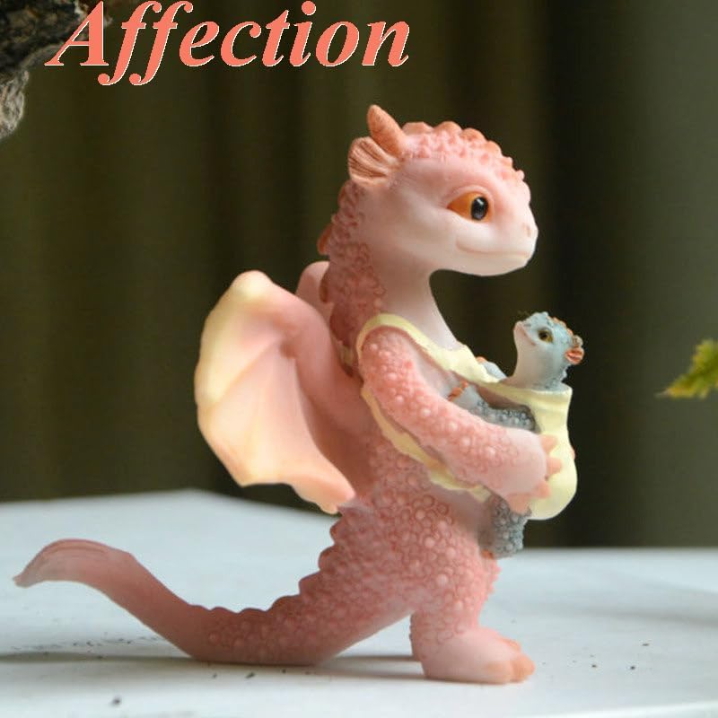 Miniatuur Fairy Garden Drakenfiguren- Swing Draken Standbeeld
