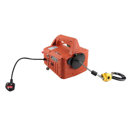 1500W Lift Elektrische Seilier, Gegalvaniseerd Staal Elektrische Lier, Elektrisch Hijstoestel voor zware hefwerkzaamheden in fabrieken, magazijnen (EU-stekker 220V)