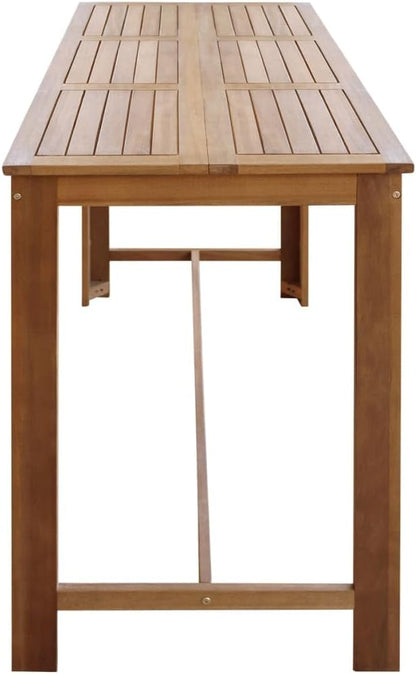 Bartafel – Bartafelset – Keukentafel – Sta-Tafel – Bistrotafel – Massief Acaciahout – 150x70x105 cm – Olieafwerking