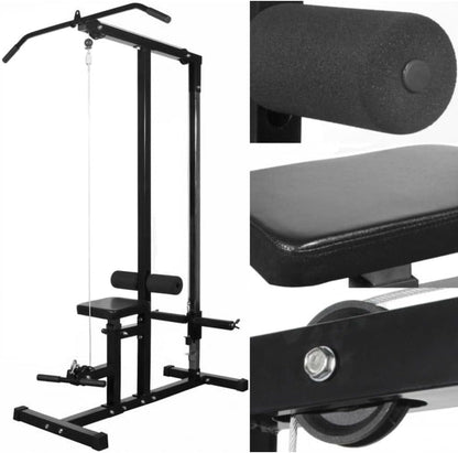 Trainingsapparaat – Fitnessapparaat – Krachtstation – Spiertrainer – Home Gym – Instelbare Beenklam – Veiligheidsstangen – Compact & Robuust Design