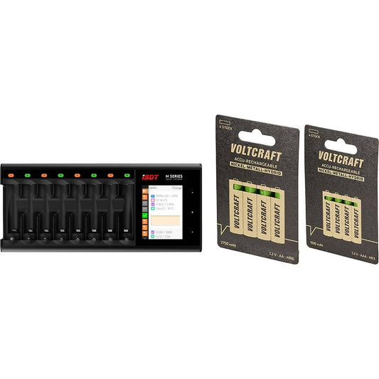 ISDT N8 + HR03 SE + HR6 SE oplader met ronde cellen NiMH, NiCd, NiZn, LiIon, LiHV, LiFePO Mignon (AA), Micro (AAA), 14500,