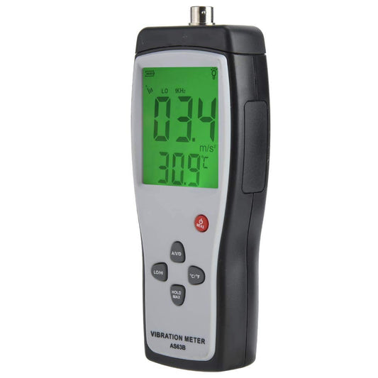 Draagbare LCD Vibration Analyzer Tester Meter Vibrometer Gauge Tester Analyzer Vibration Tester Analyzer 0.1-199.9m / s AS63B