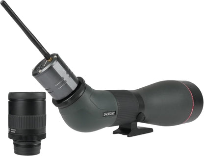 Svbony SA401 APO Spotting Scope, 25-75x100 Dubbele ED Objectieflens Apochromatisch FMC Spotting Scope, met SC001 WiFi Camera, SA405 1,25" Adapter, IPX6 Waterdicht, for Bird Watching Landscape