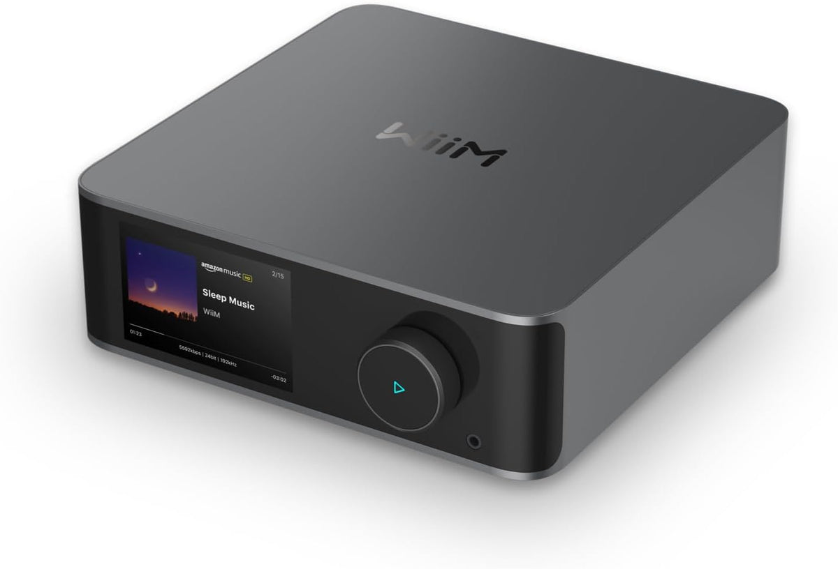 WiiM Ultra Music Streamer & Digitale Voorversterker | 3,5" Touchscreen, Compatibel met GoogleCast & Alexa, Stream Spotify, Amazon Music, Tidal | HDMI ARC,Phono-ingang & Koptelefoonuitgang | Space Grey