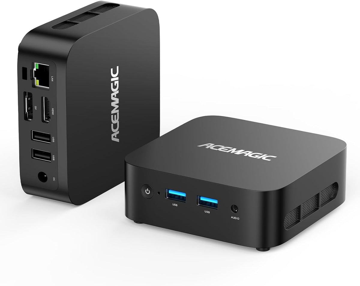 ACEMAGIC Vistia V1 Alder Lake-N95 Mini PC（bis zu 3,4 GHz）， 16GB DDR4 512GB SSD Mini Computer，W11 PRO Micro Desktop Computer Support 4K HDMI+DP/WiFi 5/BT/For Business/Office/Multimedia