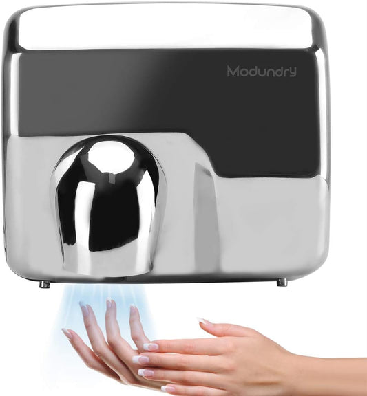 Handdroger, elektrisch, automatisch, hoge snelheid, handdroger, roestvrij staal, 2300 W, wandmontage, 8-10 seconden droog voor commercieel toilet