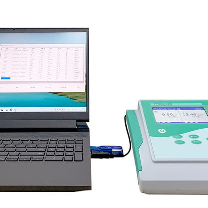 Apera Instruments PC910 pH-/geleidbaarheid laboratoriummeter (pH-meetbereik 0 tot 14,00; geleidingsmeetbereik totaal: 0 tot 200 mS/cm)