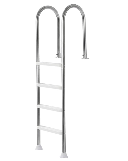 <font dir="auto" style="vertical-align: inherit;"><font dir="auto" style="vertical-align: inherit;">        VEVOR Swimming Pool Ladder, 4-Step Double Handrails, Steps with Non-Slip Heavy-Duty Treads, Stainless Steel, 120kg Load Capacity, for 54 in-ground
