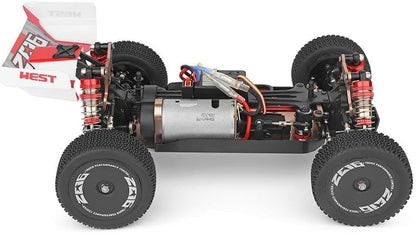 Goolsky XKS 144001 op afstand bestuurbare auto, 60 km/u, hoge snelheid, 1/14, 2,4 GHz, Buggy 4WD RC raceauto met drift RTR (groen)