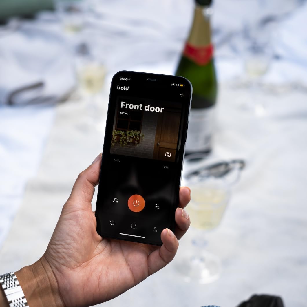Bold - Smart Lock SX-33 + Connect WiFi Bridge – Compleet Slim Deurslot met App-bediening & Afstandsbediening – Elektronisch Deurslot zonder Sleutel – Bluetooth & WiFi – SKG Gecertificeerd – Zilver