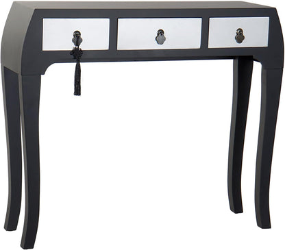 DRW console sparren 96 x 26 x 80 oosters zwart