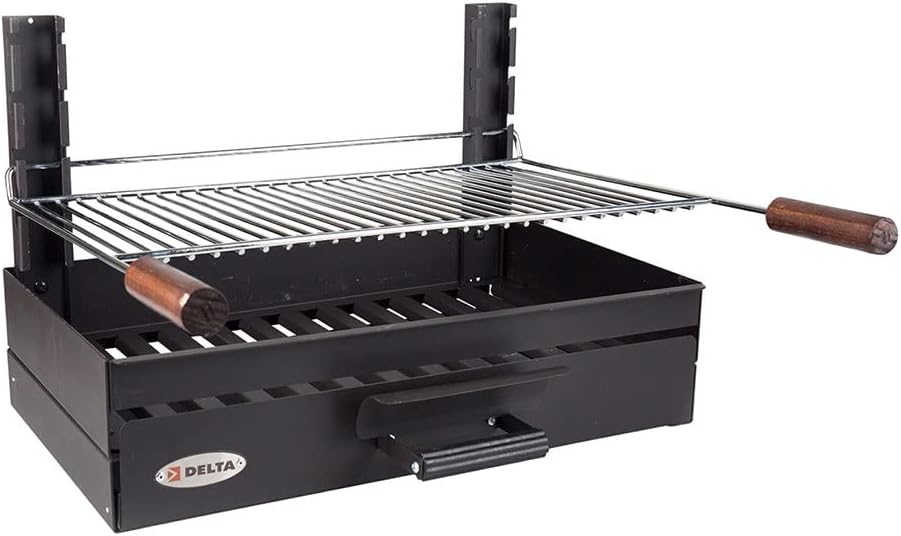 I LOVE BBQ - Houtskoolbarbecues - Opzetgrill 6/8 Bestek - Grillset - Afmetingen: 59 x 55 x 41 cm, 647417
