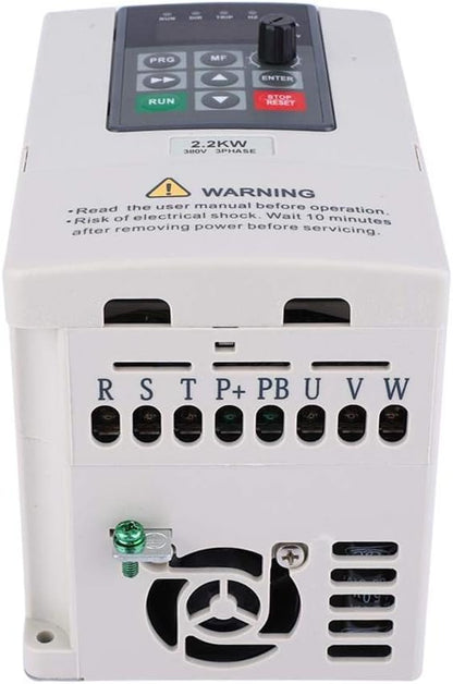 Diyeeni Frequentieomvormer, 380 V, 2,2 KW VFD frequentieomvormer, motoromvormer, toerentalregelaar voor productiemachines, ventilatoren, pompen, frequentieomvormers, ondersteuning multibescherming