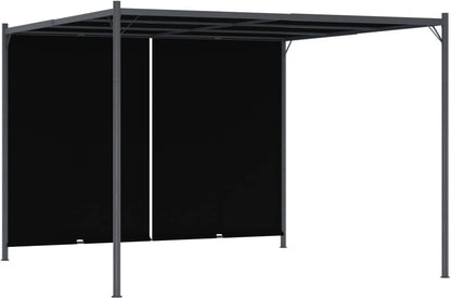 Garden Pergola with Retractable Roof 3x3m Anthracite, Garden Pergola, Pergola Garden Plant, Outdoor Pergola - QUORE