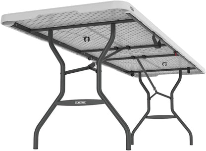 Lifetime Klaptafel, graniet, wit, 244,5 x 76,1 x 73,6 cm