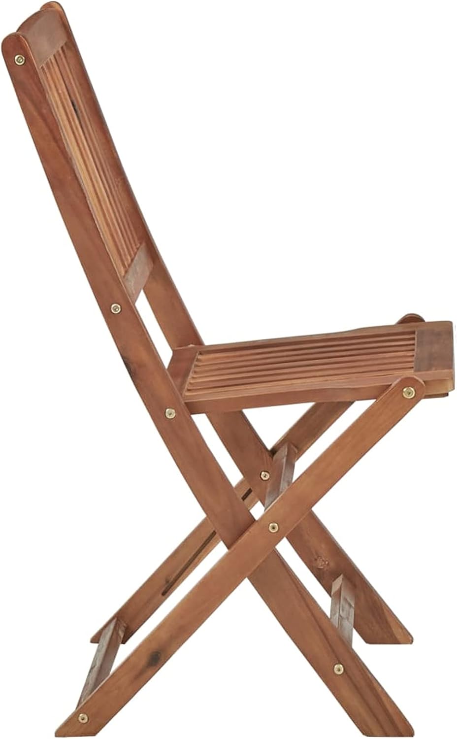 Tidyard Garden Chairs Foldable 4 Pieces Outdoor Patio Armchair Garden Chair Garden Garden Acacia 10# - QUORE