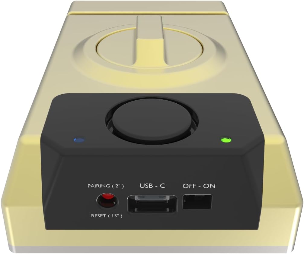 Lince SMARt7930 Slim deurslot - aangesloten nachtschoot 100 dB alarm, app-bediening, afstandsbediening en hoge beveiliging - USB-C oplaadbaar - goud