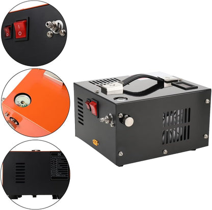 PCP Hogedrukluchtcompressor – Draagbare Compressor – Luchtpomp – Airsoft Compressor – Paintball Compressor – Compact & Krachtig – Max. 30 MPa Druk