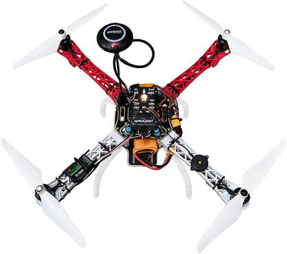 HAWK’S WORK F450 Drone bouwpakket, Frame + Pixhawk + GPS + Vermogensmodule + ESC + Brushless Motor + Prop + Batterij + Toebehoren + Gildeboek & Video (Set B)