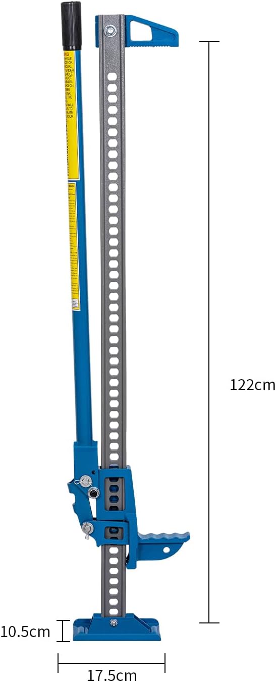 Boerderijkrik – High Lift Jack – Farm Jack – 4x4 Krik – Tractorkrik – 48 Inch – 3 Ton – Gietijzer & Koolstofstaal